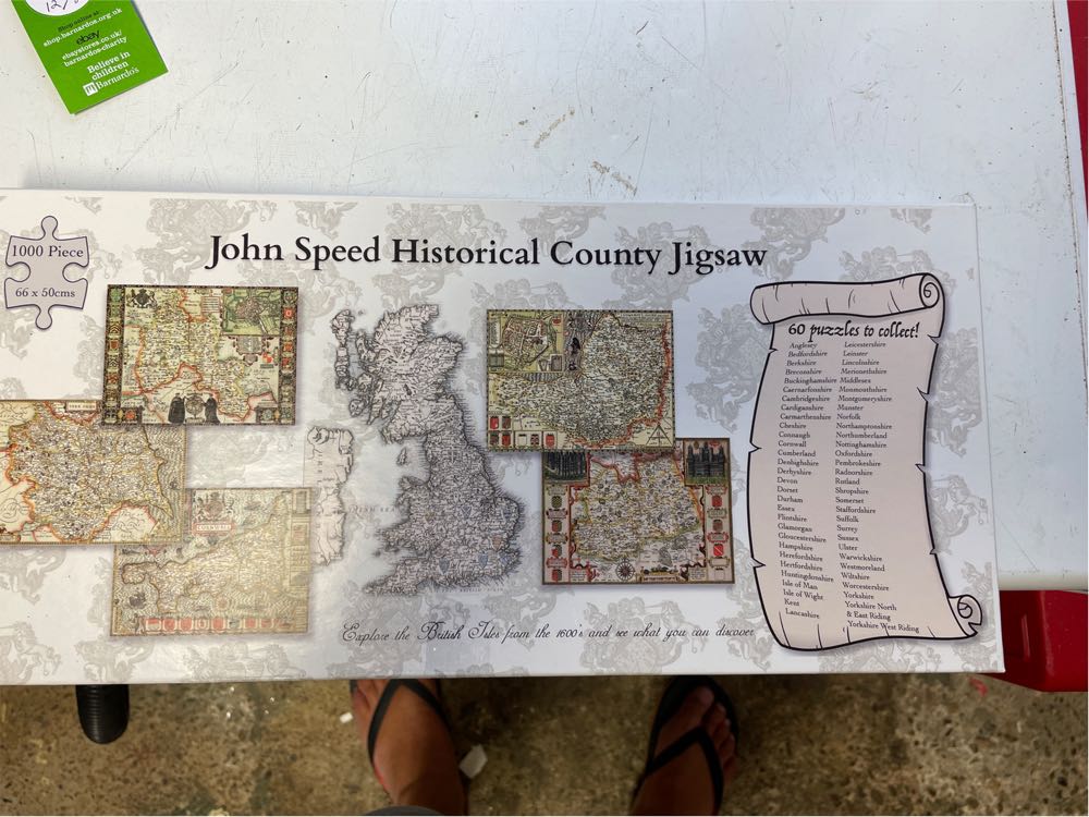 John Speed Historical County Jigsaw - Map Marketing puzzle collectible - Main Image 1