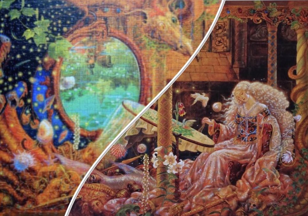 Embroidered Dreams - Falcon de luxe puzzle collectible [Barcode 8710126153505] - Main Image 4