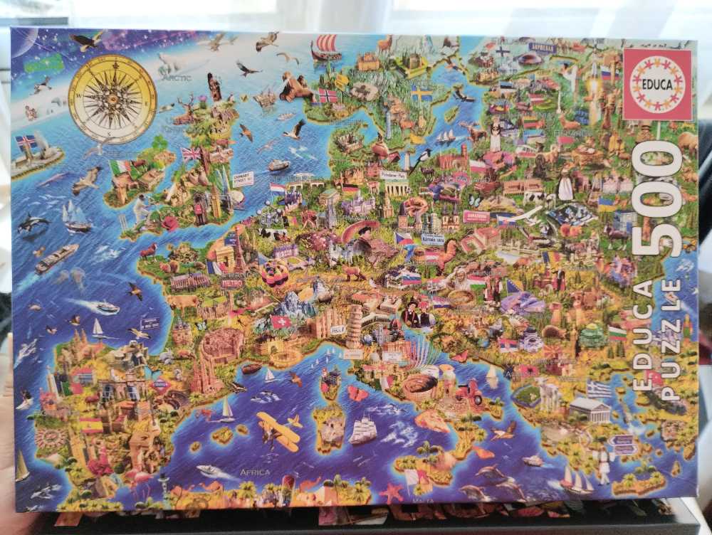 Crazy European Map - Educa puzzle collectible [Barcode 8412668179622] - Main Image 2