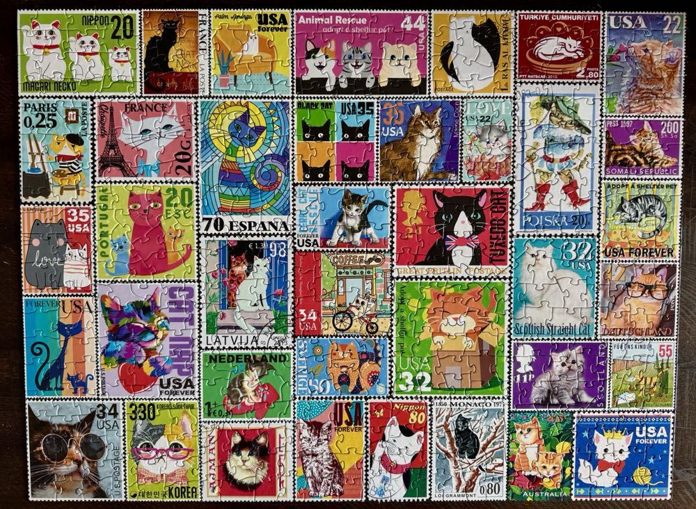 Cat Stamps✅🚫 - ReMarks puzzle collectible [Barcode 681410196851] - Main Image 2