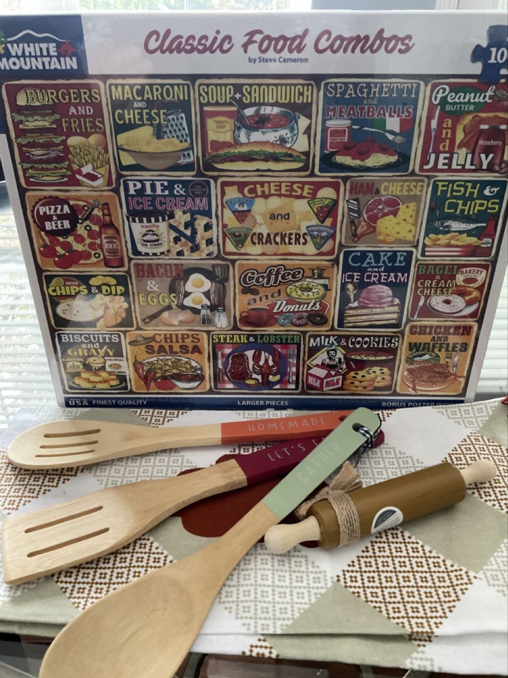 Classic Food Combos - White Mountain puzzle collectible [Barcode 724819265862] - Main Image 2