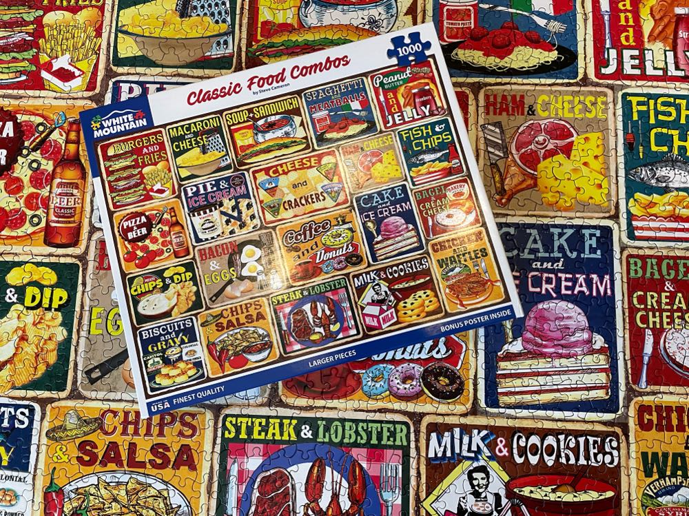 Classic Food Combos - White Mountain puzzle collectible [Barcode 724819265862] - Main Image 3