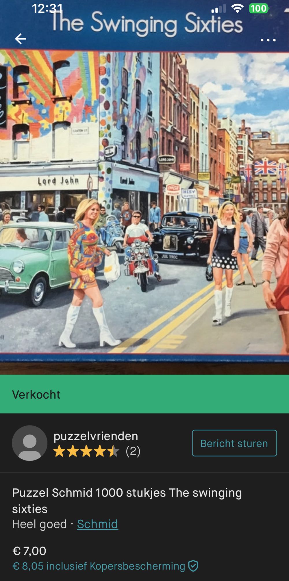 The Swinging Sixties - FX Schmid puzzle collectible [Barcode 4050368033949] - Main Image 4