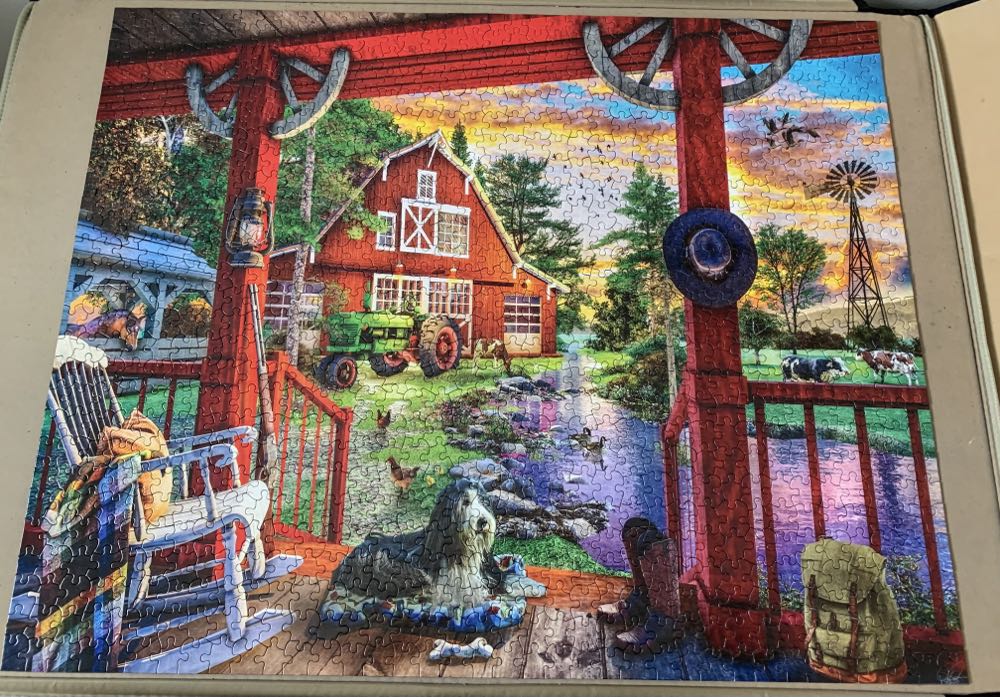 Farm Porch - White Mountain puzzle collectible - Main Image 2
