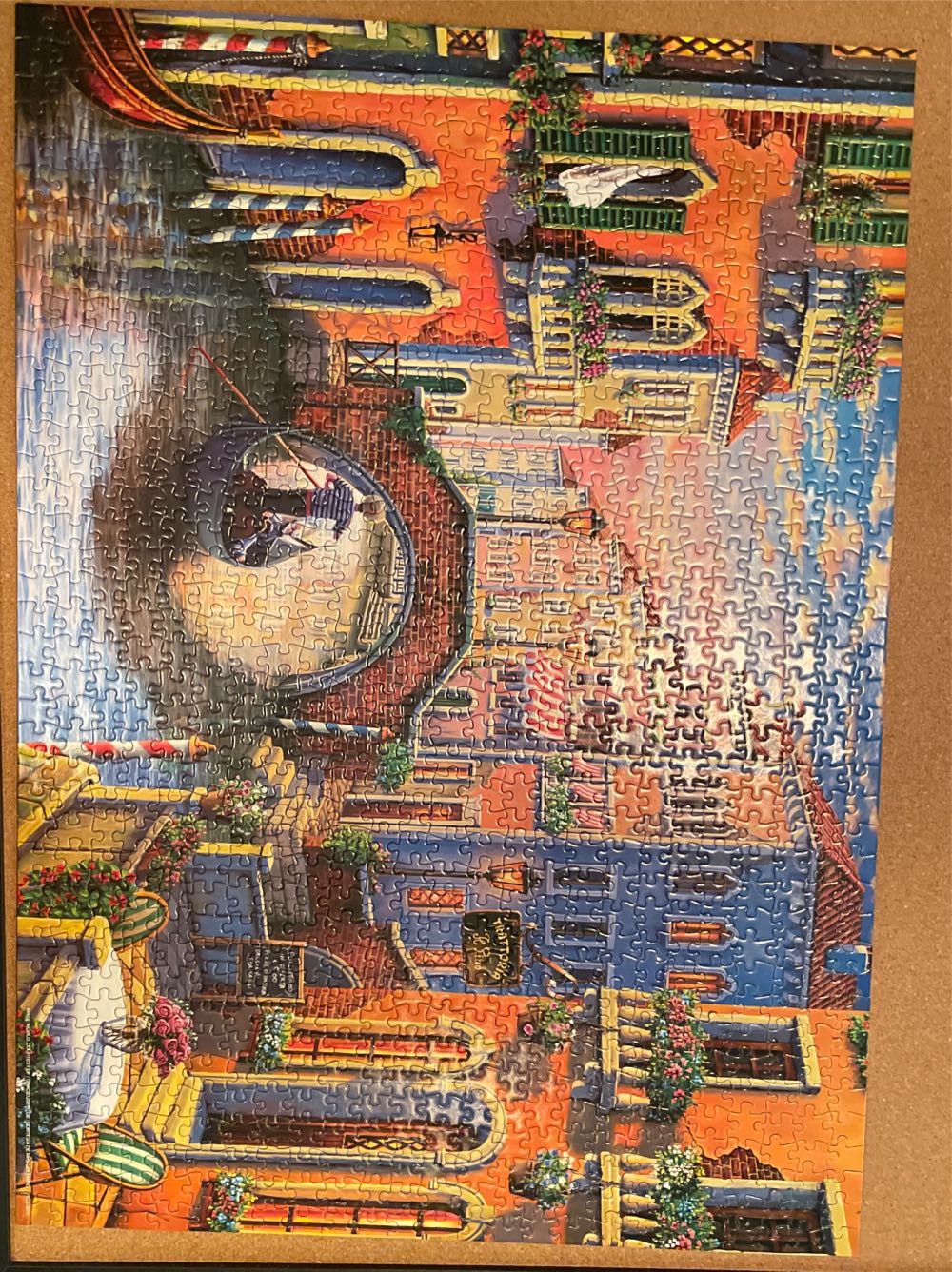 Sunset In Venice Romantic Holiday Piece - Sure Lox puzzle collectible [Barcode 686141030511] - Main Image 2