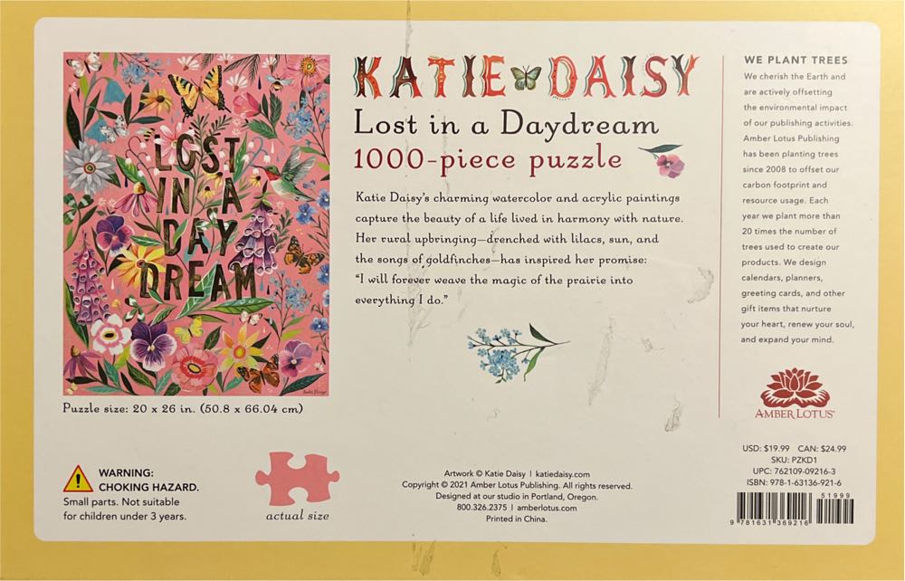 Lost In A Daydream - Amber Lotus puzzle collectible [Barcode 9781631369216] - Main Image 2