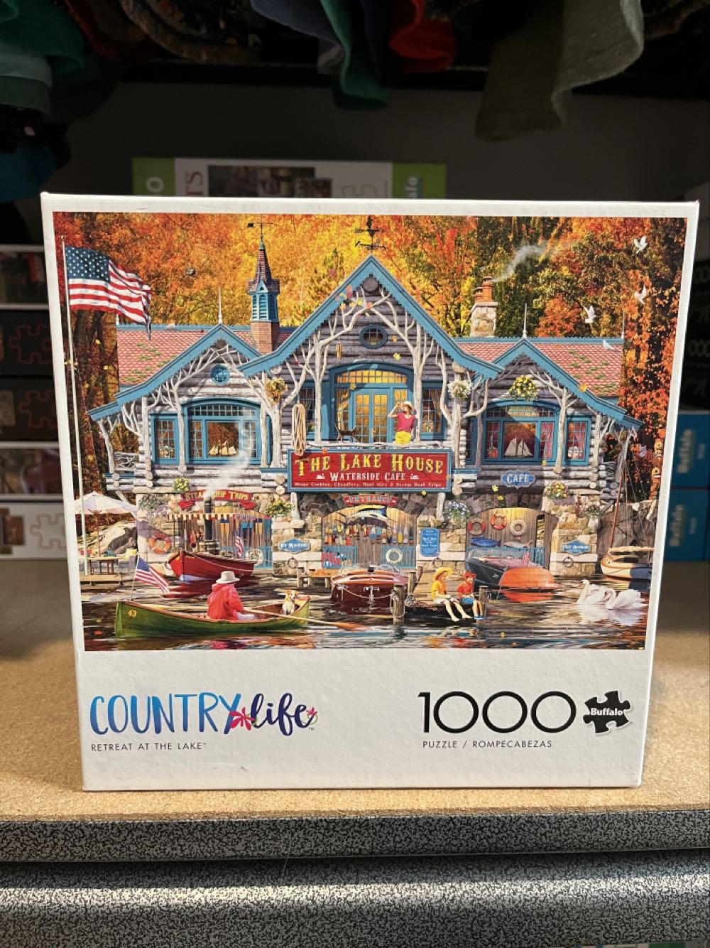 Retreat at the Lake  - Buffalo puzzle collectible [Barcode 079346119448] - Main Image 2