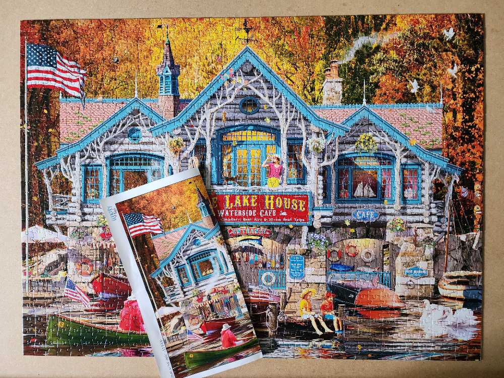 Retreat at the Lake  - Buffalo puzzle collectible [Barcode 079346119448] - Main Image 3