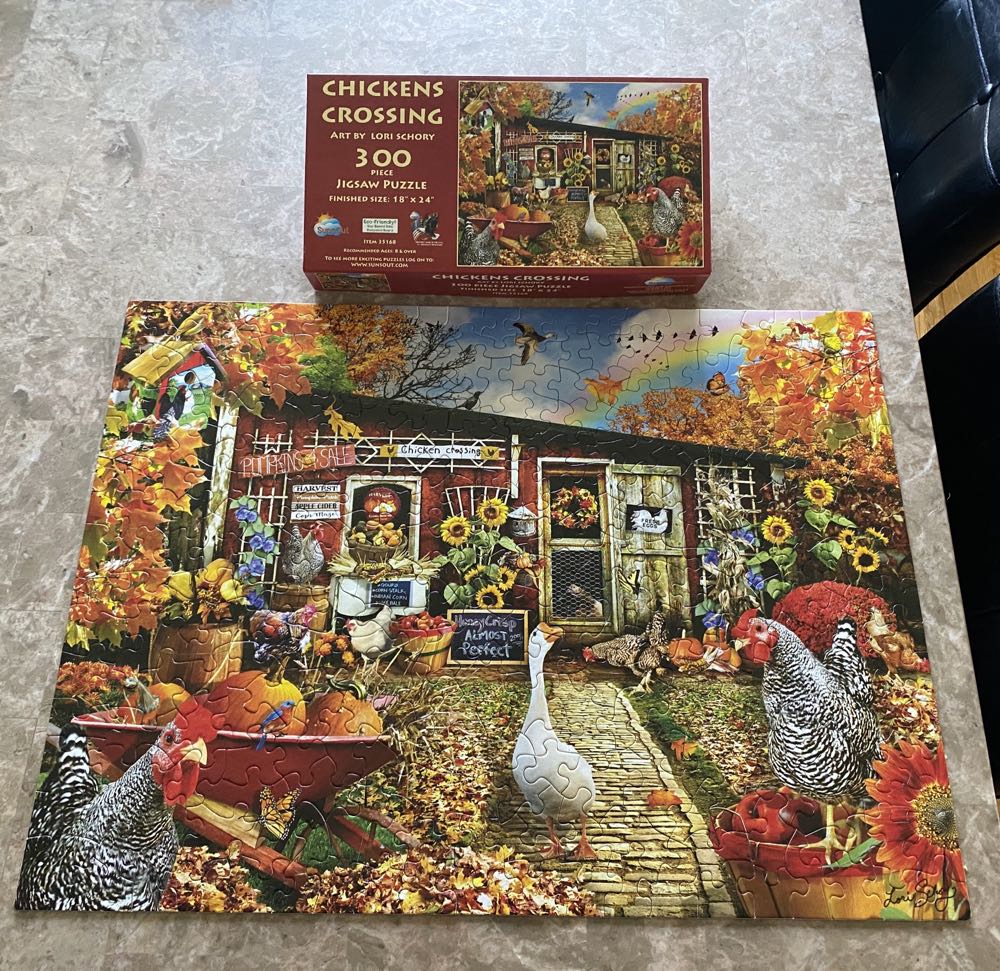 Chickens Crossing** - SunsOut puzzle collectible [Barcode 796780351684] - Main Image 2