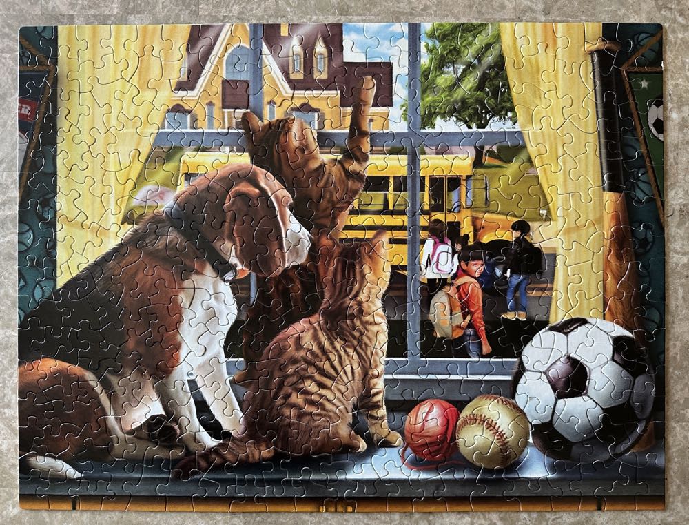 Off To School - SunsOut puzzle collectible [Barcode 706780297462] - Main Image 3