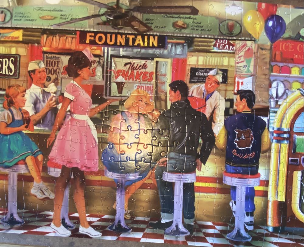 Soda & Ice Cream Parlor ❤️ - Cra-Z-Art (Puzzle Collector) puzzle collectible [Barcode 4895145423861] - Main Image 2