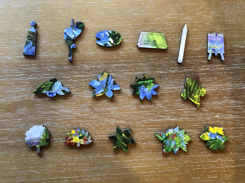 Hoeing Team And Iris Fields (C,S) - Wentworth Wooden Puzzles puzzle collectible [Barcode 6050265377878] - Main Image 3