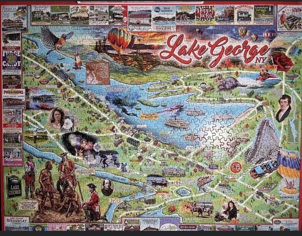 I Love Lake George-NIB - White Mountain Puzzles puzzle collectible [Barcode 724819259380] - Main Image 3