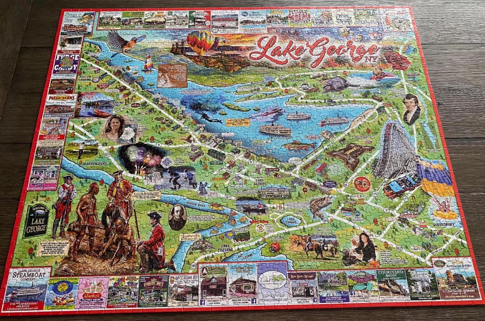 I Love Lake George-NIB - White Mountain Puzzles puzzle collectible [Barcode 724819259380] - Main Image 4