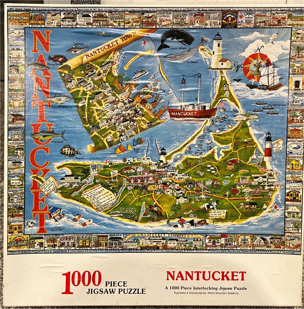 Nantucket Town - White Mountain Graphics puzzle collectible - Main Image 2