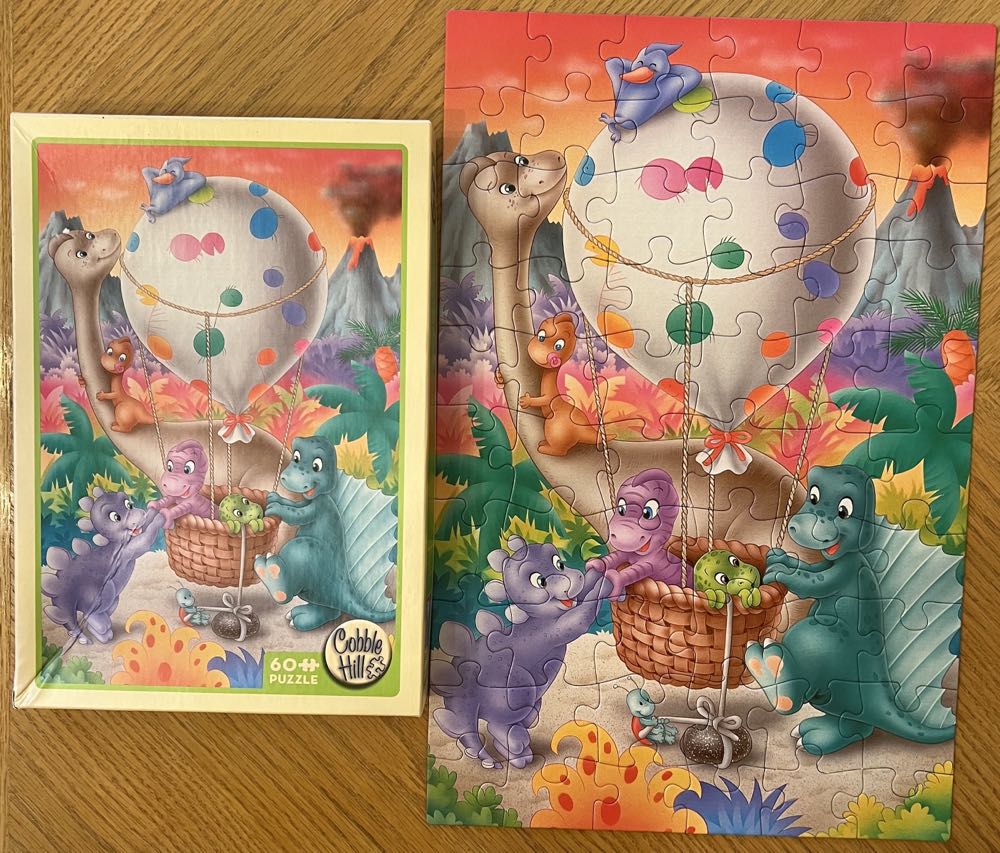 Dino Balloon-SOLD - Cobble Hill puzzle collectible [Barcode 625012596176] - Main Image 2