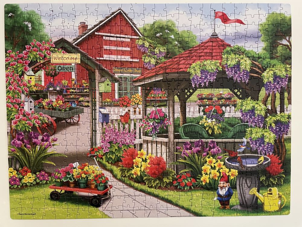 Gazebo garden shop - Cardinal puzzle collectible [Barcode 778988327746] - Main Image 2
