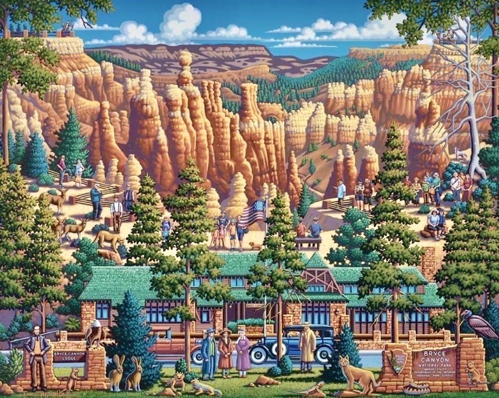 Bryce Canyon National Park 🆕 - Dowdle Folk Art puzzle collectible [Barcode 671095003599] - Main Image 2