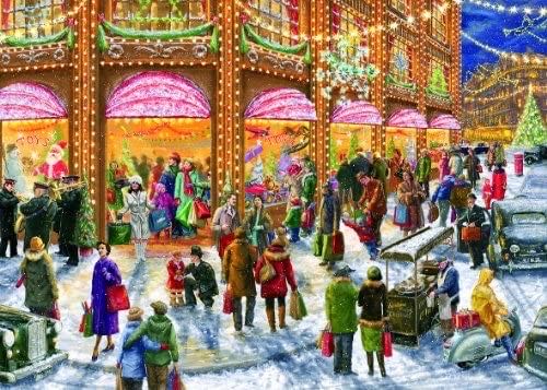 G2012 Christmas Shopping Limited Edition - Gibsons puzzle collectible [Barcode 5012269020120] - Main Image 2