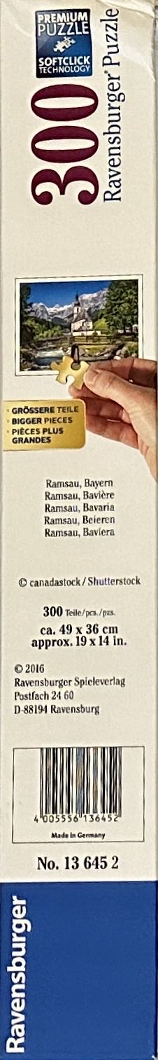 Ramsau, Bavaria  - Ravensburger puzzle collectible [Barcode 4005556136452] - Main Image 2