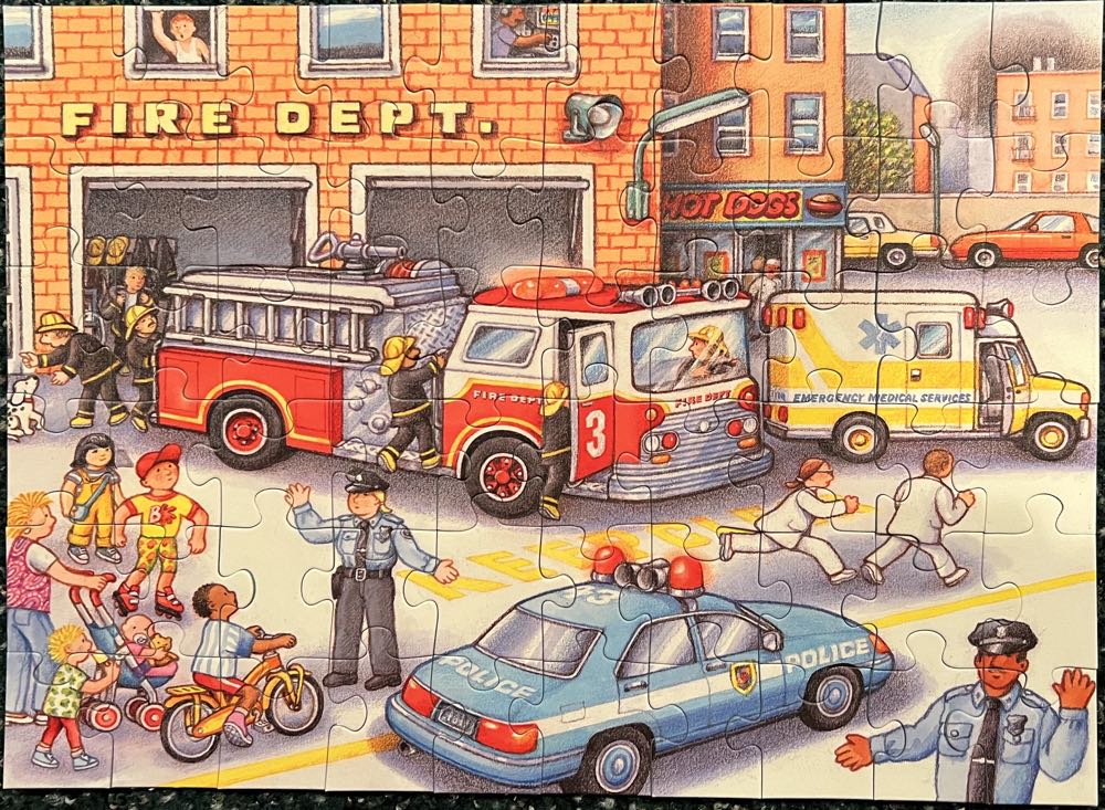 The Firestation-SOLD - Ravensburger puzzle collectible [Barcode 4005556096268] - Main Image 3