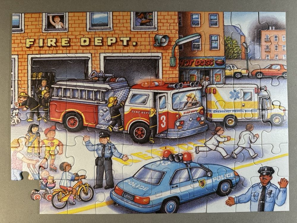 The Firestation-SOLD - Ravensburger puzzle collectible [Barcode 4005556096268] - Main Image 4