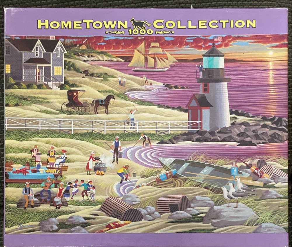 New England Clam Bake - Hometown Collection puzzle collectible [Barcode 072348092009] - Main Image 2