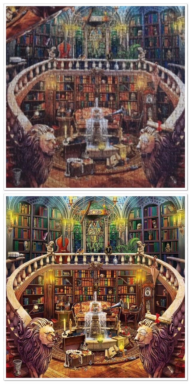 Antique Library - Educa puzzle collectible [Barcode 8412668184794] - Main Image 4