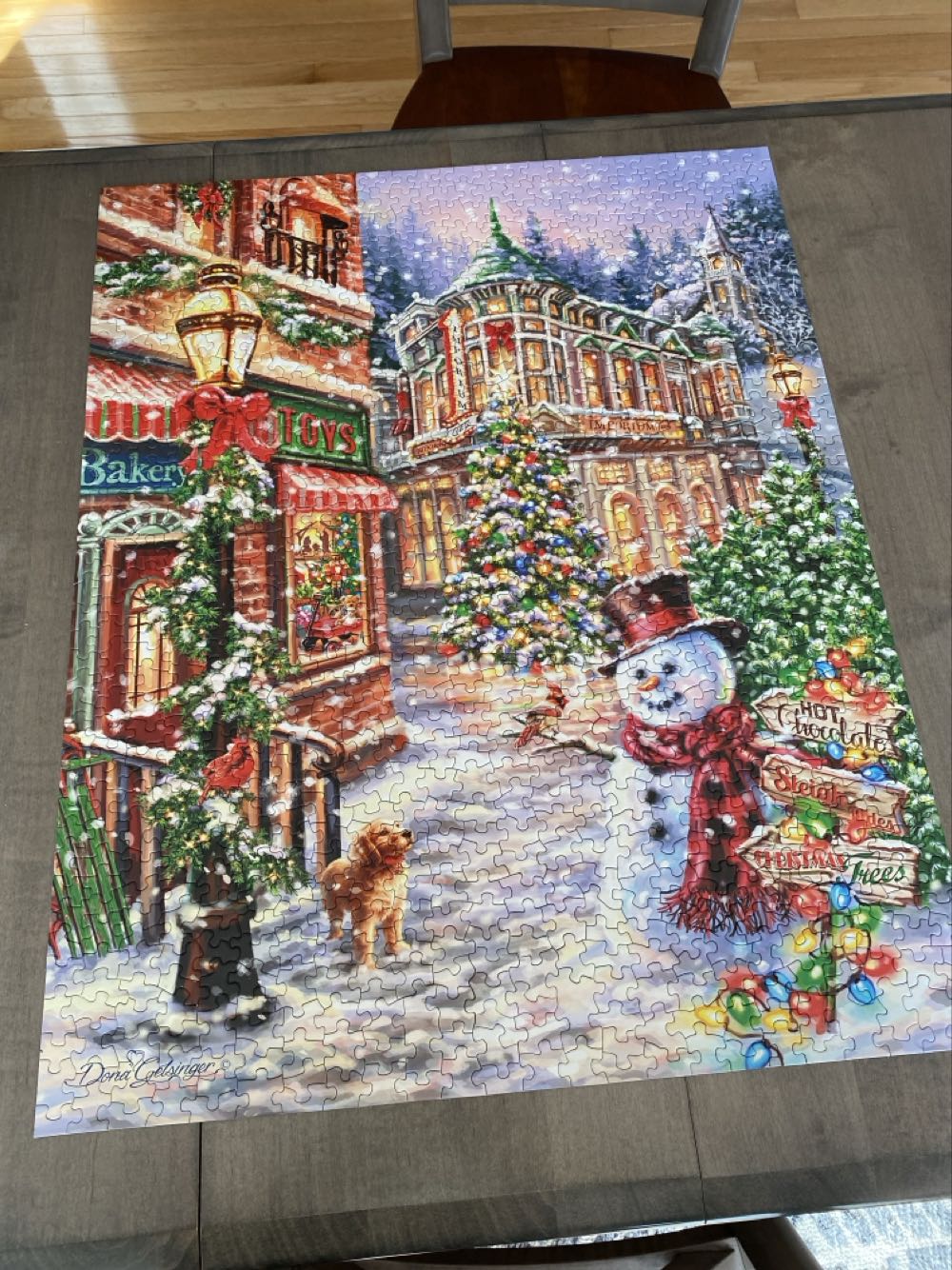 Merry Main Street - Springbok puzzle collectible [Barcode 091683111084] - Main Image 2