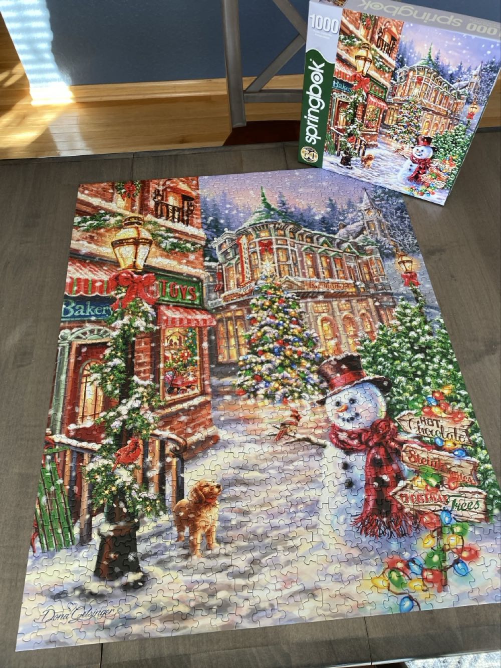 Merry Main Street - Springbok puzzle collectible [Barcode 091683111084] - Main Image 3