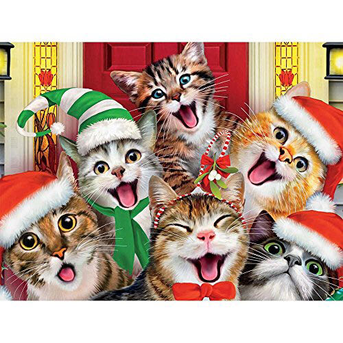 Christmas Kitty Selfie - Ceaco puzzle collectible [Barcode 021081231367] - Main Image 1