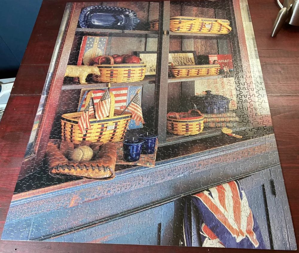 Longaberger* - White Mountain 🇺🇸 puzzle collectible [Barcode 268182000] - Main Image 2