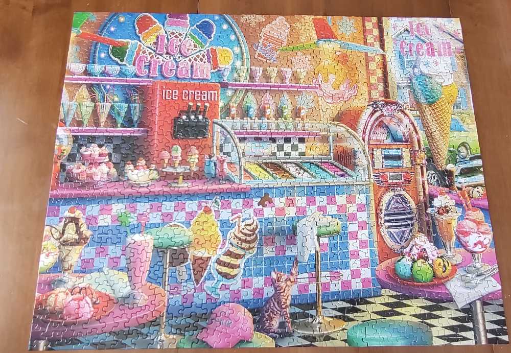 Ice Cream Shop ✅🚪📸 - Springbok puzzle collectible [Barcode 091683111411] - Main Image 3