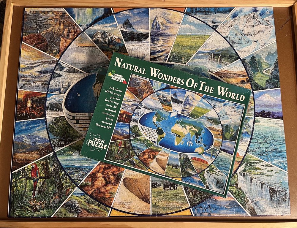 Natural Wonders Of The World/MadeComplete - White Mountain Puzzles puzzle collectible [Barcode 724819248018] - Main Image 3