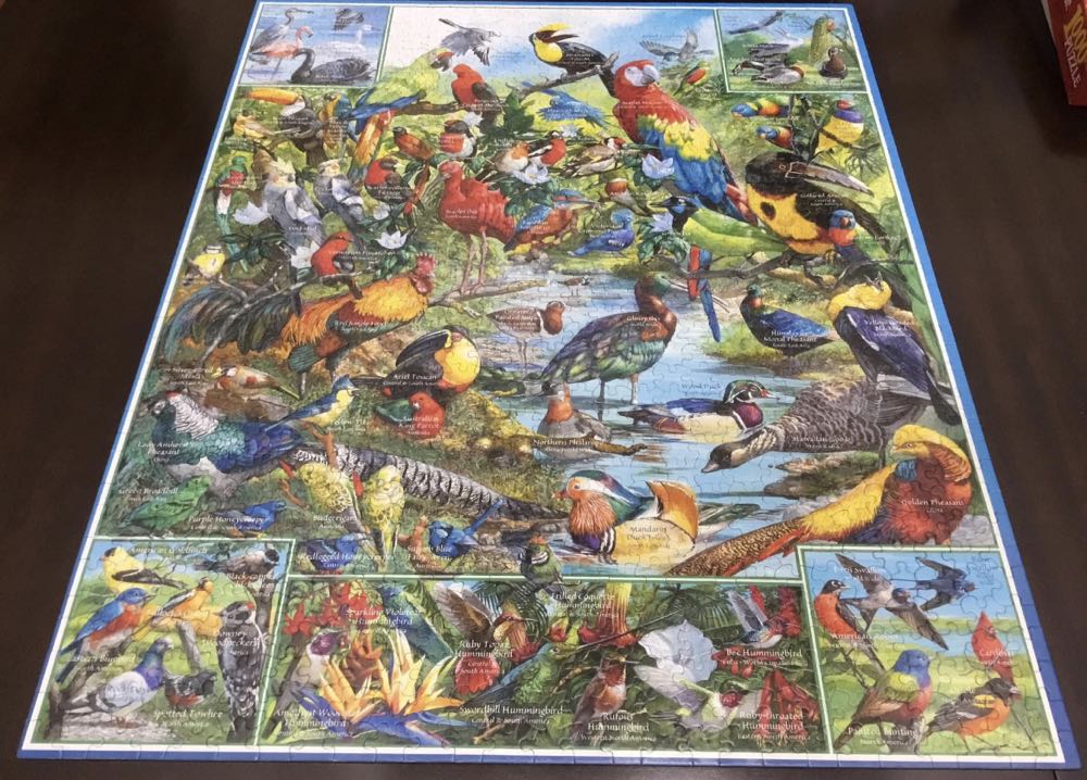 Most Beautiful SENT-Birds Of The World*- 618,traveler - White Mountain puzzle collectible [Barcode 724819253494] - Main Image 4