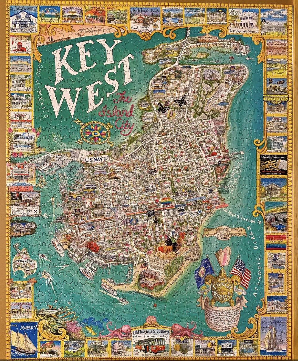 ZZ - Key West The Island City (TRADED) - White Mountain puzzle collectible [Barcode 724819247080] - Main Image 3