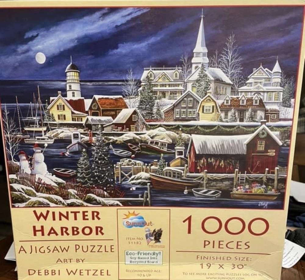 Winter Harbor - SunsOut 🇺🇸 puzzle collectible [Barcode 796780511828] - Main Image 2