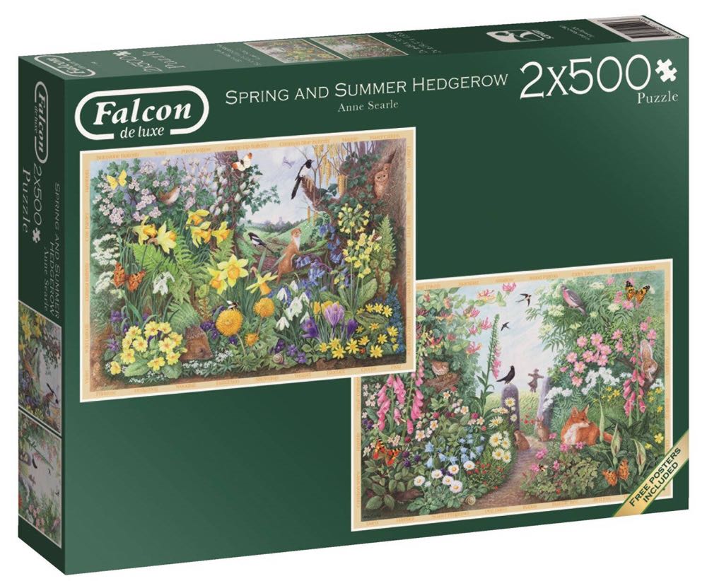 Spring  And Summer Hedgerow 🐦 - Falcon de luxe puzzle collectible [Barcode 8710126111048] - Main Image 2