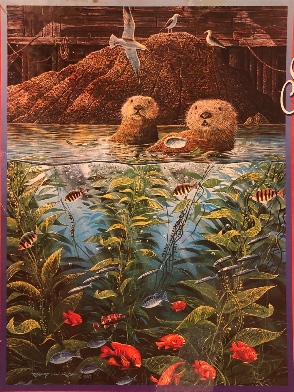 Nature’s Union at Monterey - Milton Bradley puzzle collectible [Barcode 032244044724] - Main Image 2