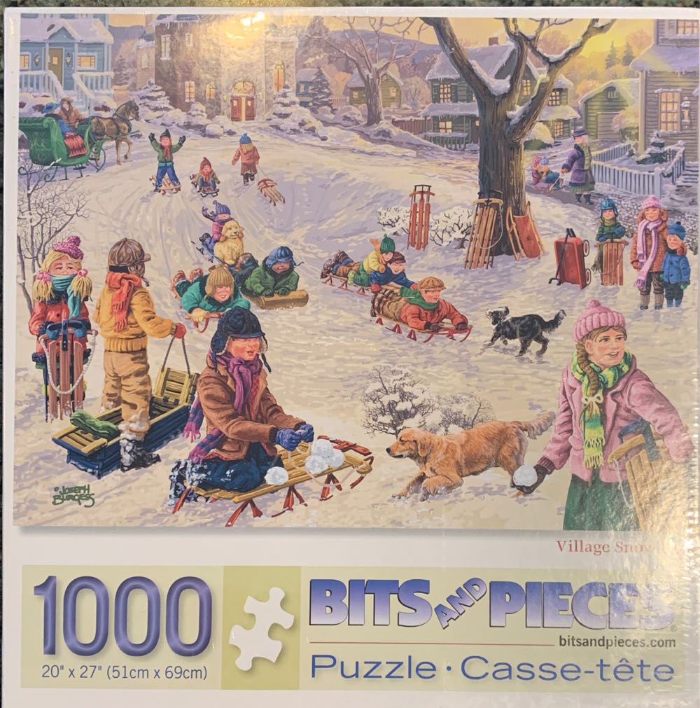 Coastal Town At Sunset