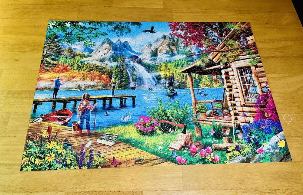 Fishing With Pappy - MasterPieces puzzle collectible [Barcode 705988617485] - Main Image 2