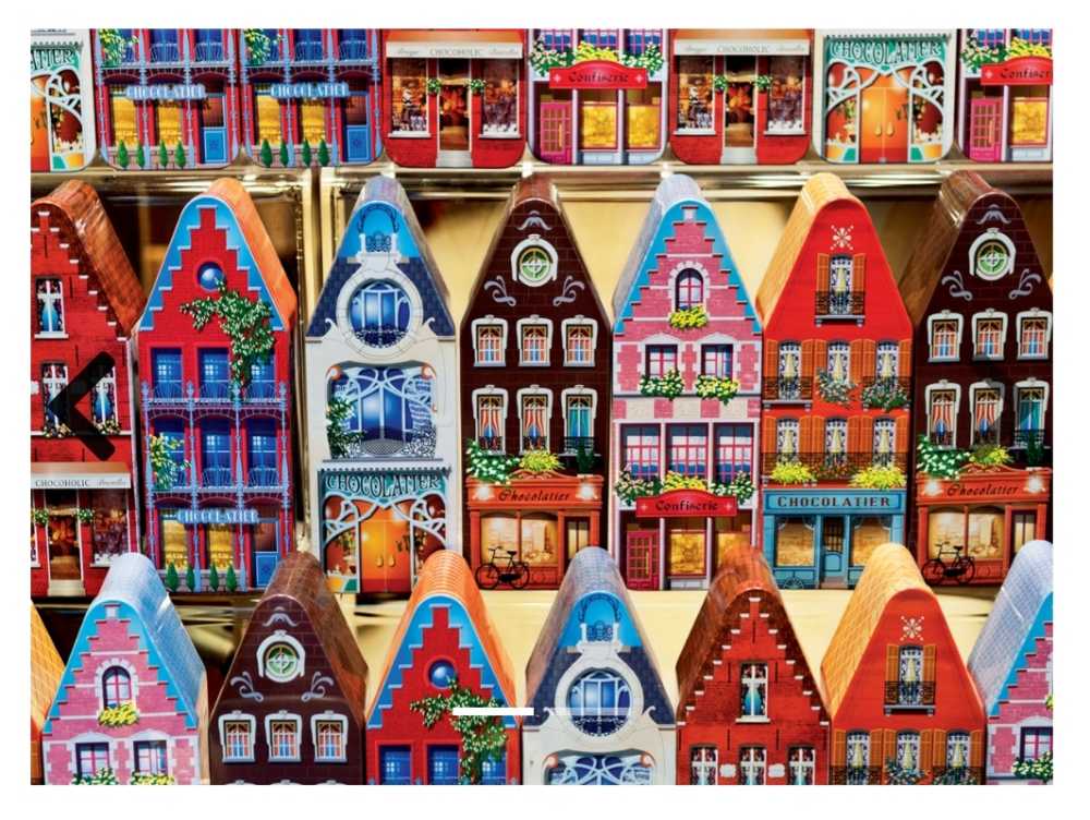 COLORFUL BELGIAN CHOCOLATE TIN
 - Colorluxe puzzle collectible - Main Image 2