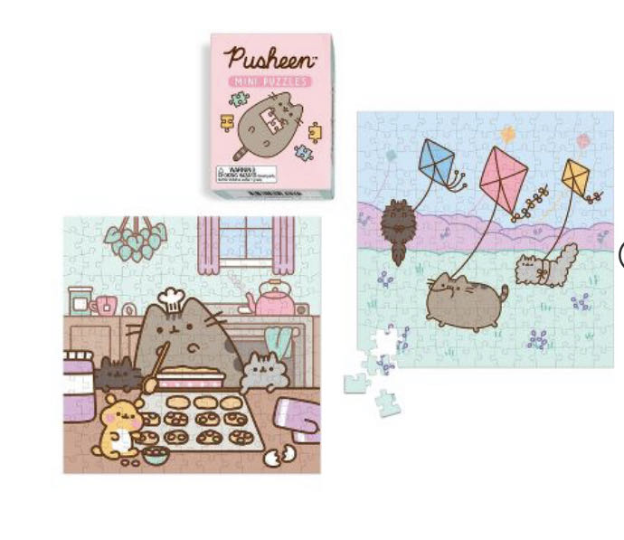 Pusheen Mini Puzzles - Running Press puzzle collectible [Barcode 9780762496952] - Main Image 2