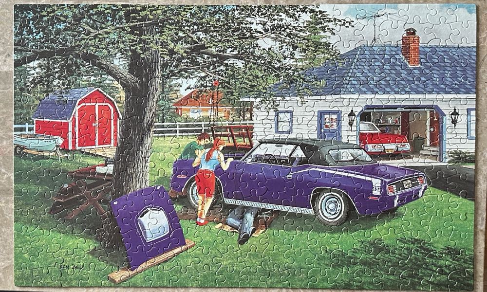 Getting Ready To Go! - SunsOut puzzle collectible [Barcode 796780399433] - Main Image 3