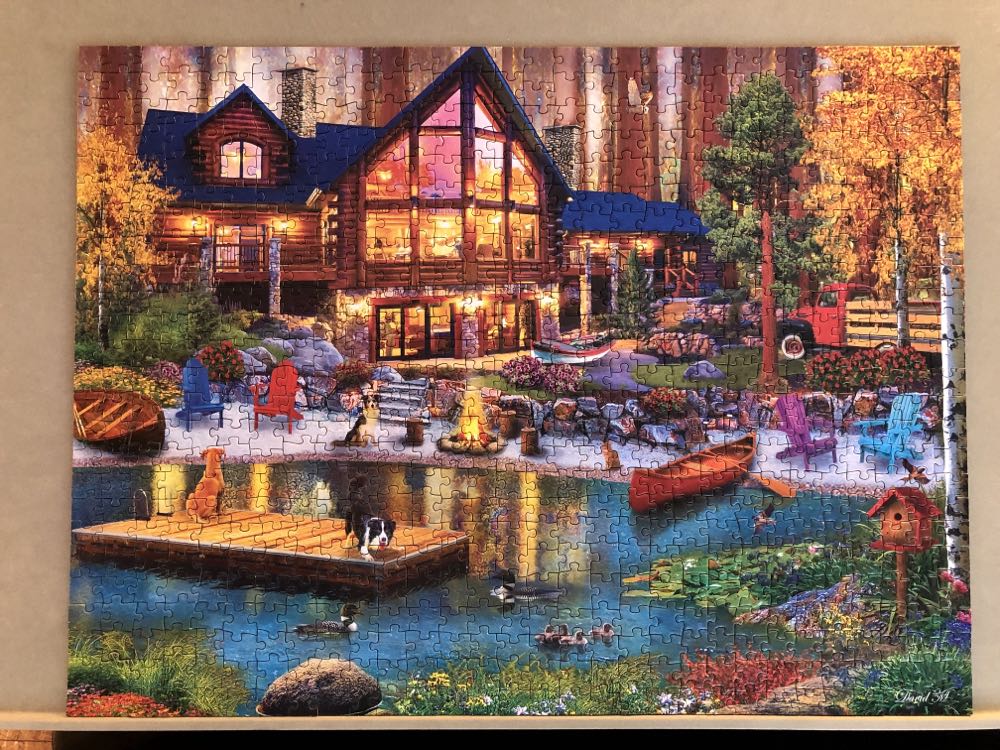 Cabin in the Cove - Masterpieces, Inc. puzzle collectible [Barcode 705988322587] - Main Image 2