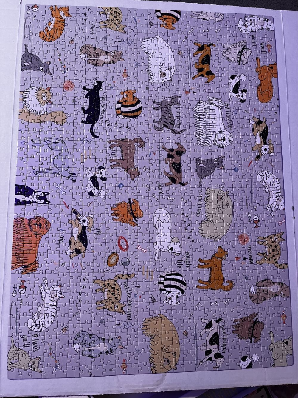 Cats & Dogs - Pink Sky puzzle collectible [Barcode 191205490984] - Main Image 2