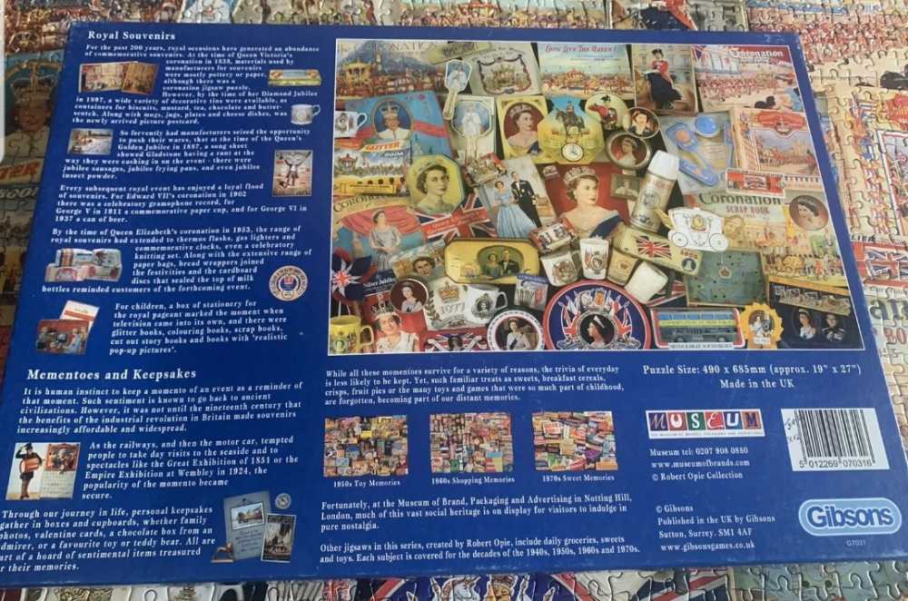 The Queen’s Diamond Jubilee - Gibsons 🇬🇧 puzzle collectible - Main Image 2