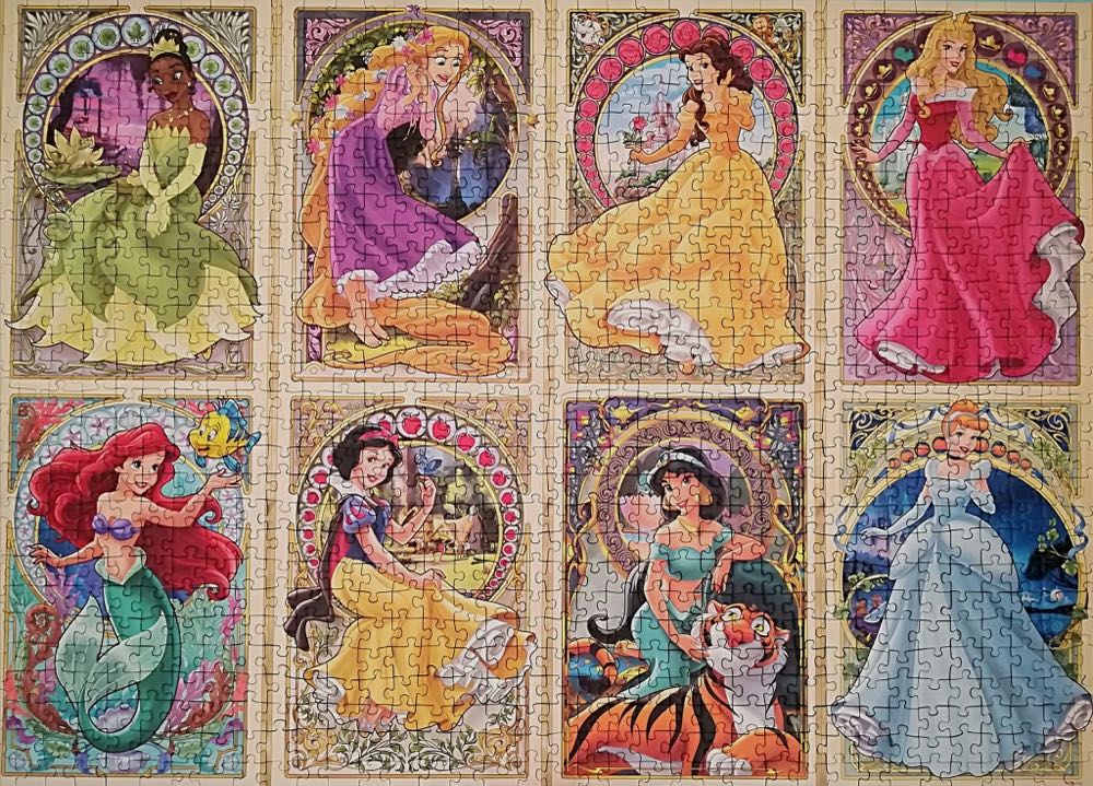 Disney Art Nouveau Princesses - Ravensburger puzzle collectible [Barcode 4005556165049] - Main Image 3