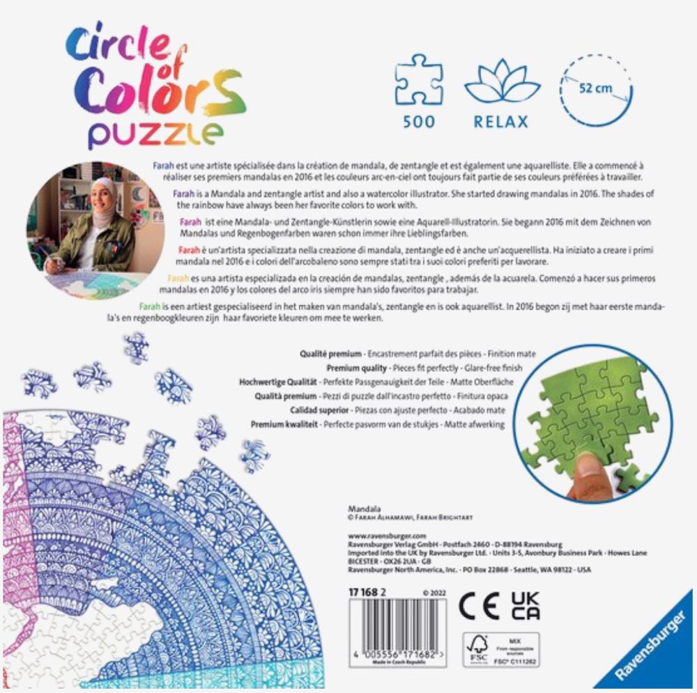 Circle Of Colors Mandala * Keeper* - Ravensburger puzzle collectible [Barcode 4005556171682] - Main Image 3