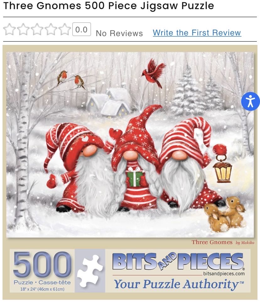 Three Gnomes - Sold #2 -  Bits and Pieces puzzle collectible - Main Image 2